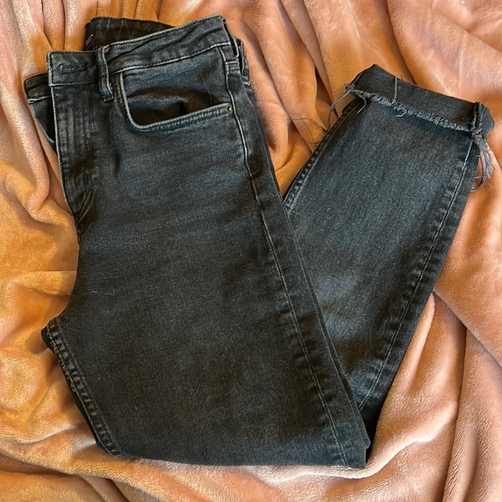Zara High Rise Boyfriend Cut Jeans